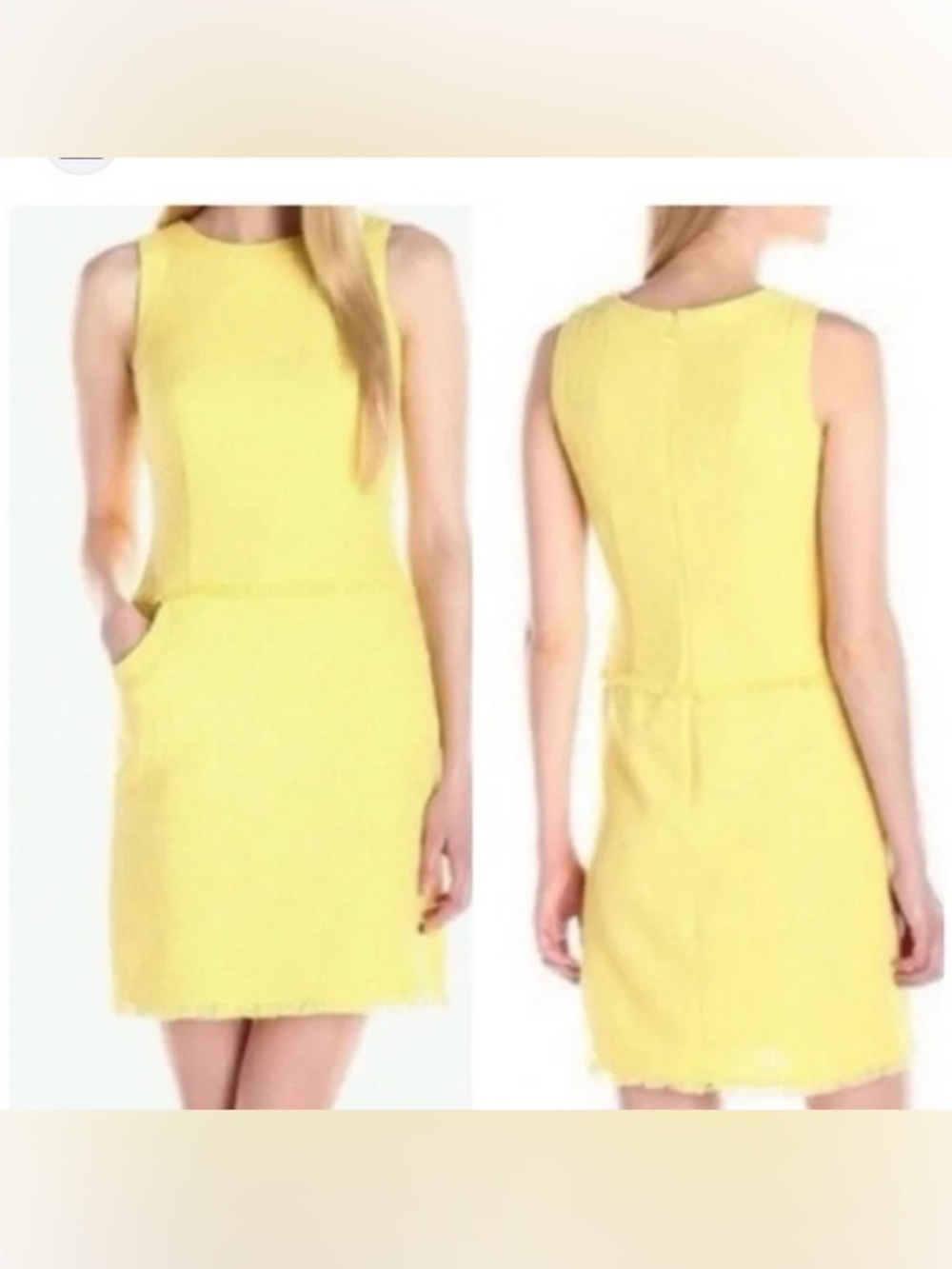 CALVIN KLEIN Tweed Sheath Dress